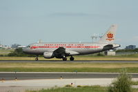 C-FZUH @ CYYZ - Air Canada rhetro colours (Trans Canada Airlines) landing runway 6R - by saleem Poshni