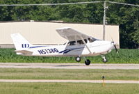 N5138Q @ KDPA - UNIVERSITY OF DUBUQUE Cessna Skyhawk C172/G, N5138Q departing 20L KDPA for a trip to KDBQ (with a strong crosswind on rotation). - by Mark Kalfas