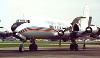N400UA @ KDET - N400UA at Detroit City Airport 1985. Operated by Universal Airlines. - by JR Chupailo