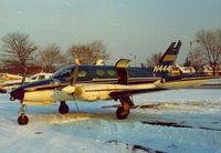 N444EA @ KDET - N444EA at Detroit City Airport 1981. (ex.N444BF) - by JR Chupailo