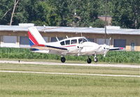 N4515P @ KDPA - FLYING W LEASING INC Piper PA23 Apache, N4515P arriving 20R KDPA. - by Mark Kalfas