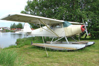 N7856H @ LHD - 1946 Piper PA-12, c/n: 12-757 at Lake Hood - by Terry Fletcher
