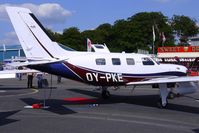 OY-PKE @ EGTB - 2008 Piper PA-46-500TP, c/n: 4697350 at AeroExpo 2010
