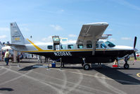 N208AE @ EGTB - Cessna 208B, c/n: 208B2164 displayed at AeroExpo 2010
