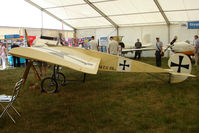 G-GSAL @ EGTB - Fokker Replica displaced at AeroExpo 2010