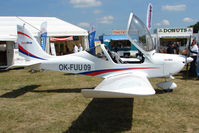 OK-FUU09 @ EGTB - Eurostar EV-97RSLW at AeroExpo 2010 - by Terry Fletcher