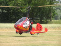G-CDJN @ X2BM - About to touch down at Lower Wasing Farm, Brimpton, UK on 3 July 2010 - by David Campion