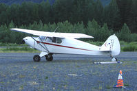 N91449 @ AQY - Piper PA-14, c/n: 14-499 at Girdwood AK - by Terry Fletcher