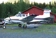 N15PH @ AQY - 1958 Beech E50, c/n: RLH-20 at Girdwood AK - by Terry Fletcher