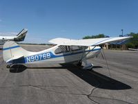 N9076B @ KAXN - Champion 7EC on the line. - by Kreg Anderson