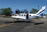 N35AS @ KAXN - Piper PA-31 Navajo by the fuel pump. - by Kreg Anderson
