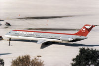 N772NC @ TPA - DC-9-51 of Northwest Airlines on push-back at Tampa in November 1991. - by Peter Nicholson