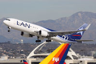 CC-CWN @ LAX - LAN Airlines CC-CWN (FLT LAN601) departing RWY 25R enroute to Jorge Chavez Int'l (SPIM), with an Air Pacific 747-400 in the foreground.