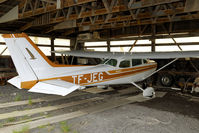TF-JEG @ BIRF - This Cessna was seen in an doorless hangar at the Rif airfield in western Iceland. I don't know whther it is still airworthy. The common Icelandic registration number has been removed. - by Joop de Groot