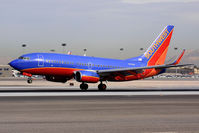 N701GS @ LAS - Southwest Airlines N701GS (FLT SWA1252) from Norman Y Mineta San Jose Int'l (KSJC) landing RWY 25L.