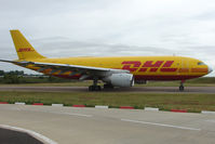 EI-OZI @ EGGW - DHL's 1982 Airbus A300B4-203, c/n: 219 at Luton - by Terry Fletcher