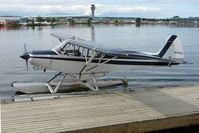 N4455Z @ LHD - 1965 Piper PA-18-150, c/n: 18-8334 on Lake Hood - by Terry Fletcher