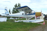 N4XV @ LHD - Helio USAF U-10B, c/n: 585 at Lake Hood - by Terry Fletcher