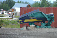 N44233 @ LHD - Remains of 1946 Taylorcraft BC12-D, c/n: 10033 at Lake Hood - by Terry Fletcher