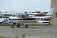 N915AA @ LHD - 1977 Cessna 152, c/n: 15280359 at Lake Hood - by Terry Fletcher
