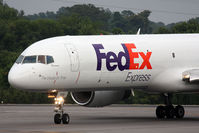 N908FD @ ORF - FedEx Giovanna N908FD (FLT FDX307) from Memphis Int'l (KMEM) exiting RWY 5 at Taxiway Echo after landing.