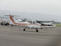 N338SJ @ CMA - Parked and tied down - by Helicopterfriend