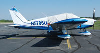 N5706U @ KDAN - 1969 Piper PA-28-140 in Danville Va. - by Richard T Davis