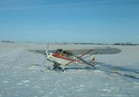 N10341 - Cub on skis in North Dakota, Christmas day 2002 - by Kelly Gravesen