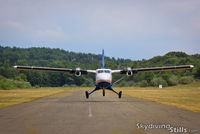 N203SF @ 7B9 - Lifting off at Ellington, CT - by Dave G
