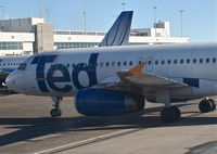 N488UA @ KDEN - TED/United Airbus A320-232, N488UA arriving B48 KDEN. - by Mark Kalfas