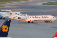 OE-LVG @ VIE - Austrian arrows Fokker 100 - by Chris J