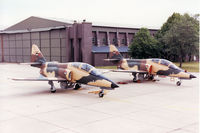 1155 @ EGDM - CASA Aviojet of 11 Squadron Royal Jordanian Air Force on the flight-line alongside 1156 at the 1990 Boscombe Down Battle of B ritian 50th Anniversary Airshow. - by Peter Nicholson