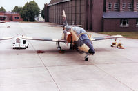 1156 @ EGDM - CASA C-101C Aviojet of 11 Squadron Royal Jordanian Air Force alongside 1155, callsign Cylon Section, on the flight-line at the 1990 Boscombe Down Battle of Britain 50th Anniversary Airshow. - by Peter Nicholson