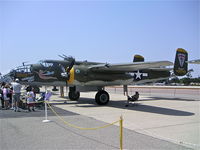 N8195H @ KHHR - North American B-25J Mitchell, N8195H Heavenly Body on the ramp at KHHR for the 2004 Air Faire. - by Mark Kalfas