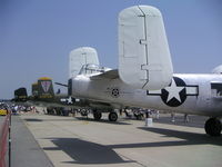 N3675G @ KHHR - North American B-25J Mitchell, N3675G on the ramp during 2004 Air Faire at KHHR. - by Mark Kalfas
