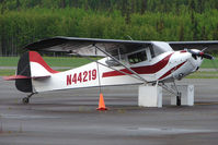 N44219 @ PASX - 1946 Taylorcraft BC12-D1, c/n: 10019 at Soldotna - by Terry Fletcher