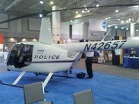 N42657 - Police helicopter on display at the Airborne Law Enforcement Association convention, Tucson Convention Center, Tucson AZ. - by Ehud Gavron