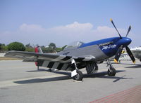 N5460V @ KHHR - California Warbirds P-51D,  44-72192 Little Sandra at the 2004 Air Faire KHHR. - by Mark Kalfas