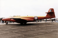 WH453 @ EGDM - Meteor D.16 operated by the Royal Aircraft Establishment Llanbedr on display at the 1990 Boscombe Down Battle of Britain 50th Anniversary Airshow. - by Peter Nicholson