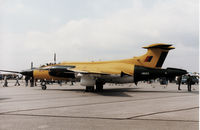 XW988 @ EGDM - Buccaneer S.2B of the Royal Aircraft Establishment Farnborough on loan to A&AEE on display at the 1990 Boscombe Down Battle of Britain 50th Anniversary Airshow. - by Peter Nicholson