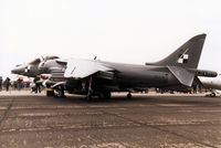 ZD318 @ EGDM - Harrier GR.7 development trials aircraft for British Aerospace on display at the 1990 Boscombe Down Battle of Britain 50th Anniversary Airshow. - by Peter Nicholson