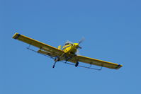 N2378Q - Working the field just west of my neighborhood.  Now watching from my front yard in North Liberty Iowa.