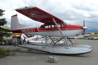 N61537 @ LHD - 1976 Cessna 180K, c/n: 18052780 at Lake Hood - by Terry Fletcher