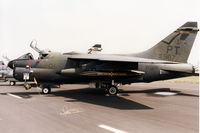 70-0987 @ EGDM - A-7D Corsair, callsign Steel 71, of 146th Tactical Fighter Squadron Pennsylvania Air National Guard on display at the 1990 Boscombe Down Battle of Britain 50th Anniversary Airshow. - by Peter Nicholson