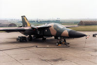 A8-142 @ EGDM - F-111C, callsign Embassy 211, of 1 Squadron Royal Australian Air Force on the flight-line at the 1990 Boscombe Down Battle of Britain 50th Anniversary Airshow. - by Peter Nicholson