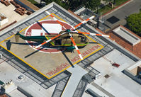 N950DF - Parked on pad at Huntington Memorial Hospital in Pasadena. - by Marty Kusch