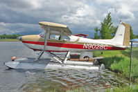 N9028C @ LHD - 1954 Cessna 180, c/n: 31076 at Lake Hood - by Terry Fletcher