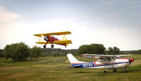 N3721U - N3721U at the Parrott Ranch north of Billings, Mont. - by James Woodcock