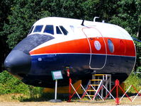 XT575 @ EGLB - nose section of this former Royal Aircraft Establishment Viscount preserved at the Brooklands Museum - by Chris Hall
