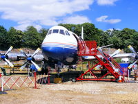 G-APIM @ EGLB - British Air Ferries Vickers Viscount G-APIM preserved at the Brooklands Museum - by Chris Hall